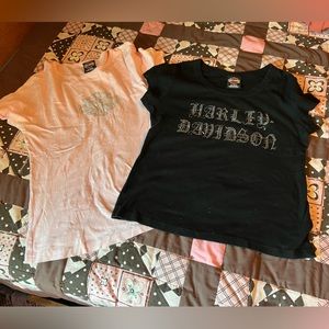 2 Harley Davidson Shirts